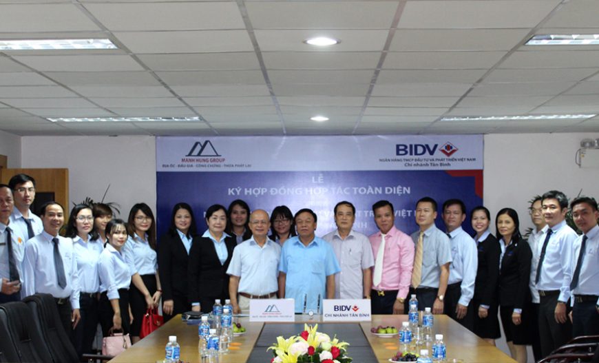 Manh Hung Group ký hợp tác toàn diện với BIDV Chi nhánh Tân Bình