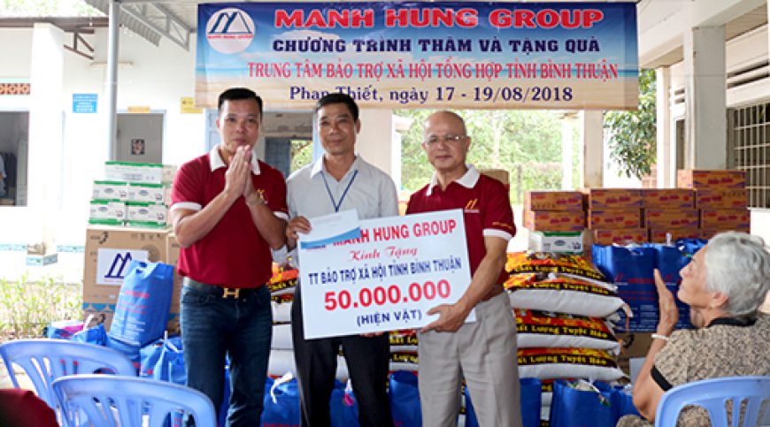 Manh Hung Group làm từ thiện tại Bình Thuận
