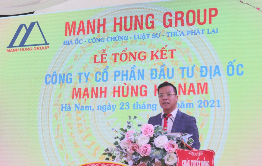 Manh Hung Group tổng kết năm 2020 và trao quà tết cho gia đình chính sách